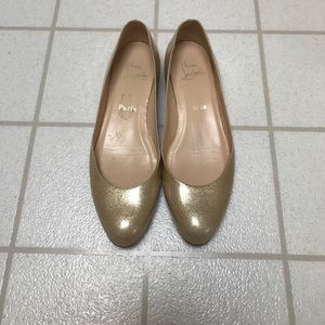 Louboutin Champagne Flats